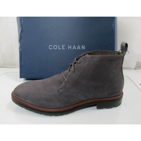 Men\'s Cole Haan Berkshire Size 10 M Lug Sole Water Resistant Chukka Boot Grey main image 8